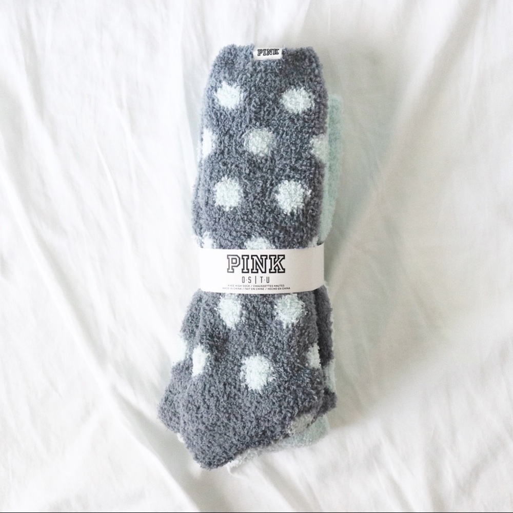 Victoria’s Secret Pink 2 Pairs of Fuzzy Socks